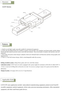 Bloque de riel de guía lineal en miniatura de 9mm LGN9C para maquinaria deslizante en miniatura Robots lineales Modul CNC Linear - Product Image 4