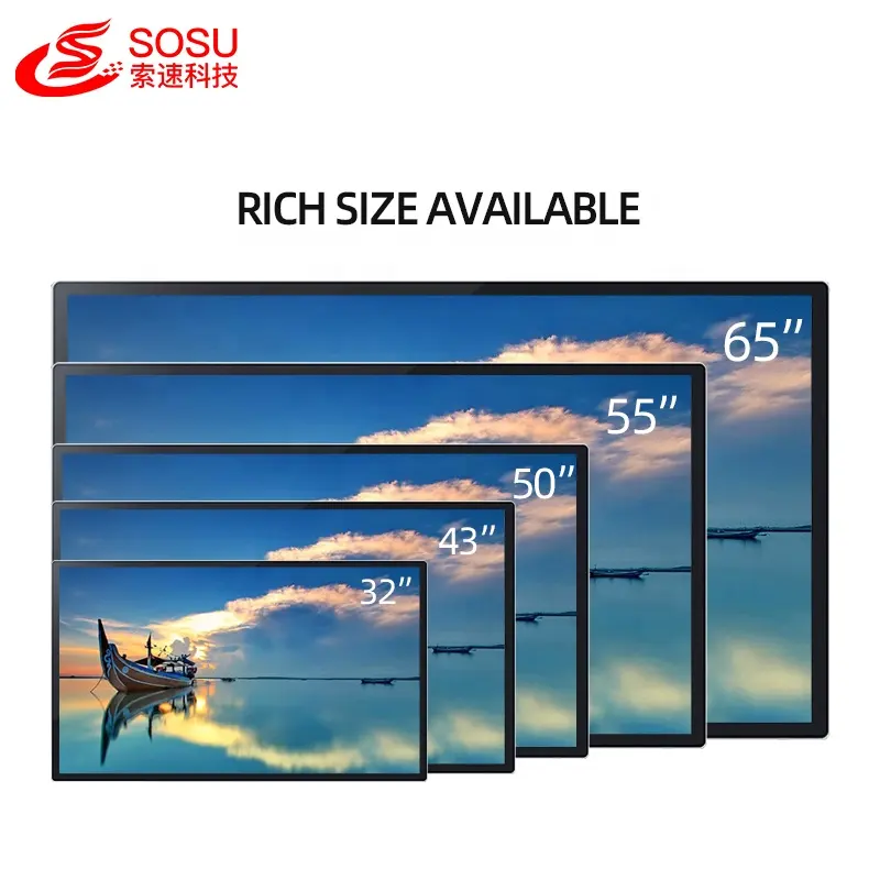 43 49 55 65 Inch Android Digital Signage En Displays Digital Signage Muurbevestiging Lcd Adverteren Display