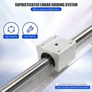 <strong>Linear</strong> <strong>Guide</strong> Rail SBR20-650mm 2 Pieces and 4SBR20UU Bearing <strong>Block</strong> <strong>Linear</strong> Slide Rail - Product Image 4