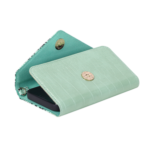 Multifunción de lujo cocodrilo Python Premium PU cuero cartera bolso de mano con correa para iPhone 16 14 15 Pro Max 13