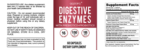OEM Adult Digestive Enzymes Multiple Organic Prebiotics and Probiotics for Healthy <strong>Intestines</strong> and Digestion - Product Image 6