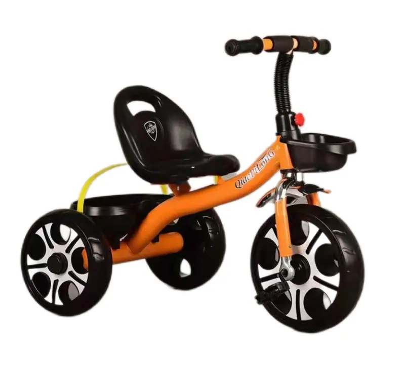 new cheap best quality 3-8 years child crashproof bike metal frame two baskets 3 wheels mini baby toys ride on tricycle