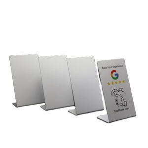 ที่ตั้งจอแสดงผล NFC 13.56MHz ปรับแต่งได้แบบไม่ต้องสัมผัสพร้อมรหัส QR สำหรับ Google รีวิวกันน้ำด้วยวัสดุ PVC - Product Image 1