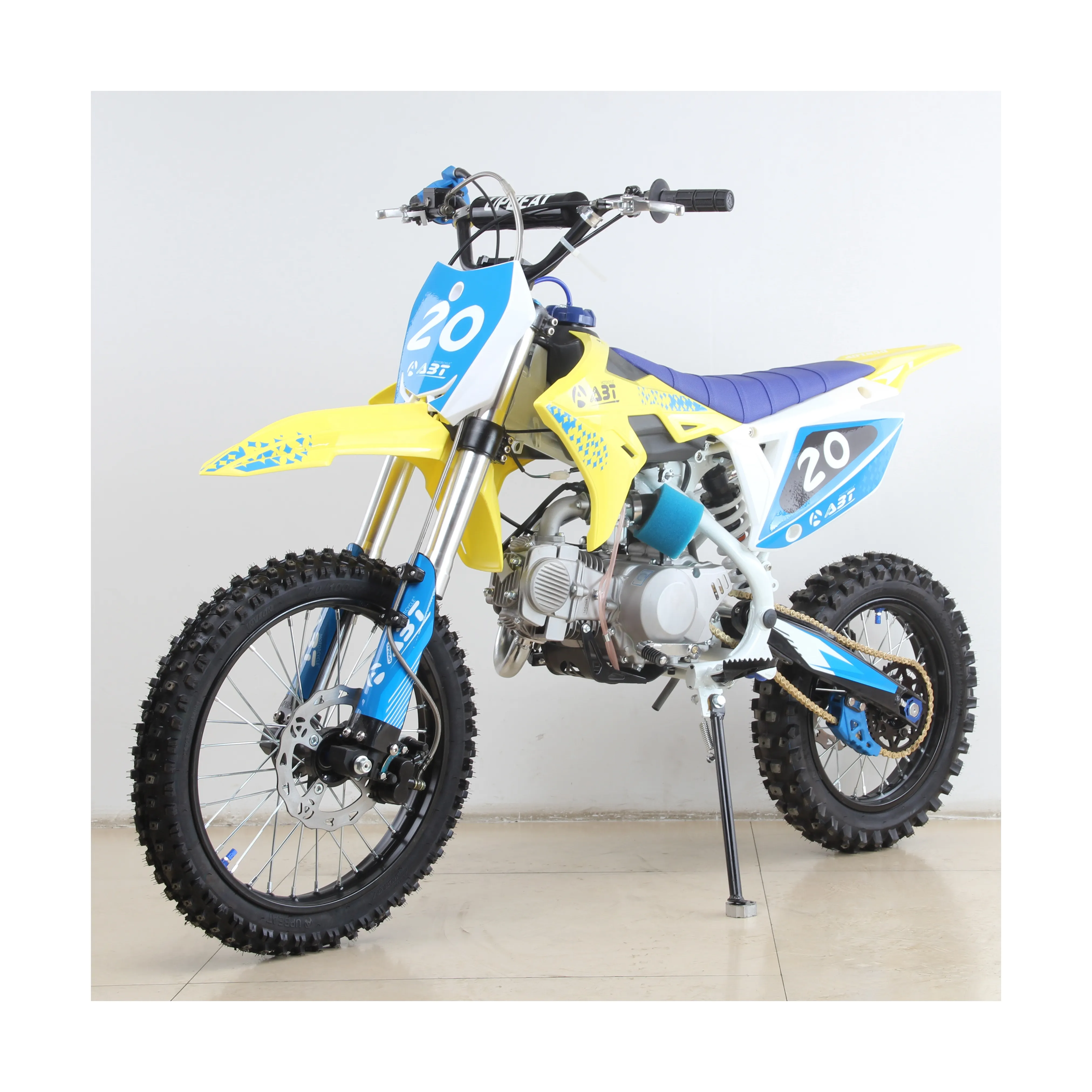 UPBEAT Drite สีเหลืองสีน้ำเงินราคาถูก125cc มอเตอร์ไซค์ออฟโรดรถจักรยานยนต์เดิร์ทไบค์125cc