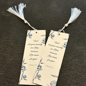 批发定制书签矩形阅读书签装饰工艺带流苏 - Product Image 3
