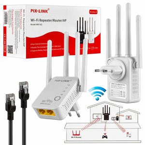 PIX-LINK WR16Q Repetidor Wifi 300Mbps Mni Wifi Router Extensores Wifi Impulsionador de Sinal para Casa e Escritório Suporta até 16 dispositivos