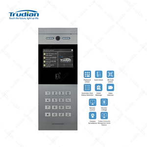 Trudian Smart Hotel <strong>Intercom</strong> Kit 10 Inch <strong>IPS</strong> Screen Tuya Bluetooth WIFI Connect Multi-unit <strong>Video</strong> <strong>Intercom</strong> <strong>System</strong> for Condominium