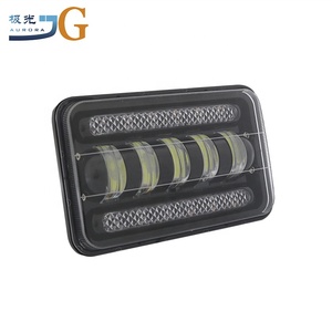 45W <span class=keywords><strong>7</strong></span>インチCar Accessories <span class=keywords><strong>LED</strong></span>警告Strobe Lightハイ/ロービームホワイトとアンバー12V <span class=keywords><strong>LED</strong></span>用SUV