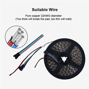 WS2815 96พิกเซล DreamColor 12V rgbic แอดเดรสแยกสัญญาณคู่สีขาวสีดำ PCB 96led แถบไฟ LED ที่มีความยืดหยุ่นอัจฉริยะ - Product Image 6