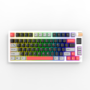 75% TFT Pantalla inteligente Pantalla Perilla de volumen Intercambiable en caliente RGB Tri modo Teclado mecánico inalámbrico para juegos - Product Image 1