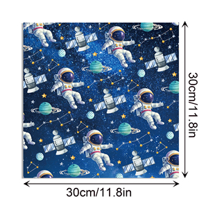 Huancai không gian sổ lưu niệm giấy Phi Hành Gia hai mặt giấy thủ công tự làm để gói quà Tặng Album ảnh trang trí tiệc sinh nhật - Product Image 4