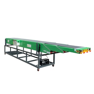 Warehouse Logistic System Movable Hydraulic <strong>Container</strong> <strong>Loading</strong> Unloading Telescopic Belt Conveyor Customized with Wheels - Product Image 1