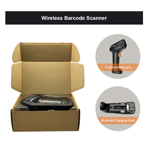 Rakinda 2D BT 2,4G Lector de código de barras industrial rojo Escáner de código de barras de código QR portátil - Product Image 6