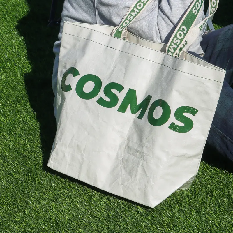 Dimensioni personalizzate e modello riutilizzabili in tessuto Pp borse per la spesa personalizzate di alta qualità in Nylon stampa Tote Bag