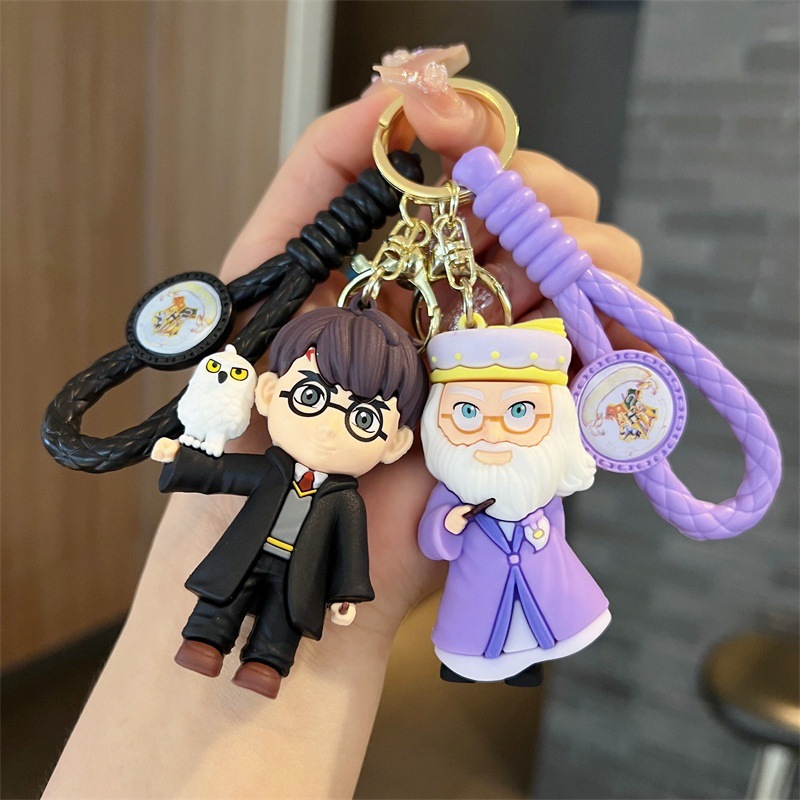 Karikatür Anime Harry anahtarlık sihirli akademi Hermione Gollum Gandalf anahtarlık toptan küçük hediyeler - Product Image 3