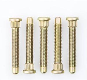 Lớp 10.9 10.9 mạ kẽm bánh xe vàng <span class=keywords><strong>Bolt</strong></span> Kích thước m12x1.5x77 thép cường độ cao Racing Wheel Stud cho Lug Nuts phụ kiện - Product Image 4