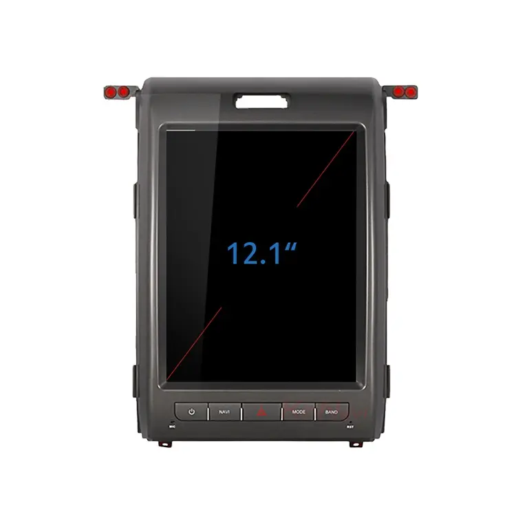 KiriNavi مشغل أسطوانات للسيارة لاعب راديو 12.1 بوصة الروبوت الجيل الثالث 3G 4G واي فاي ستيريو تسلا شاشة IPS شاشة الصوت لفورد F150 2009-2013