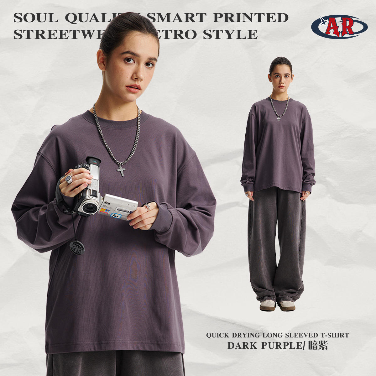 สีม่วง c09T-shirt-dark