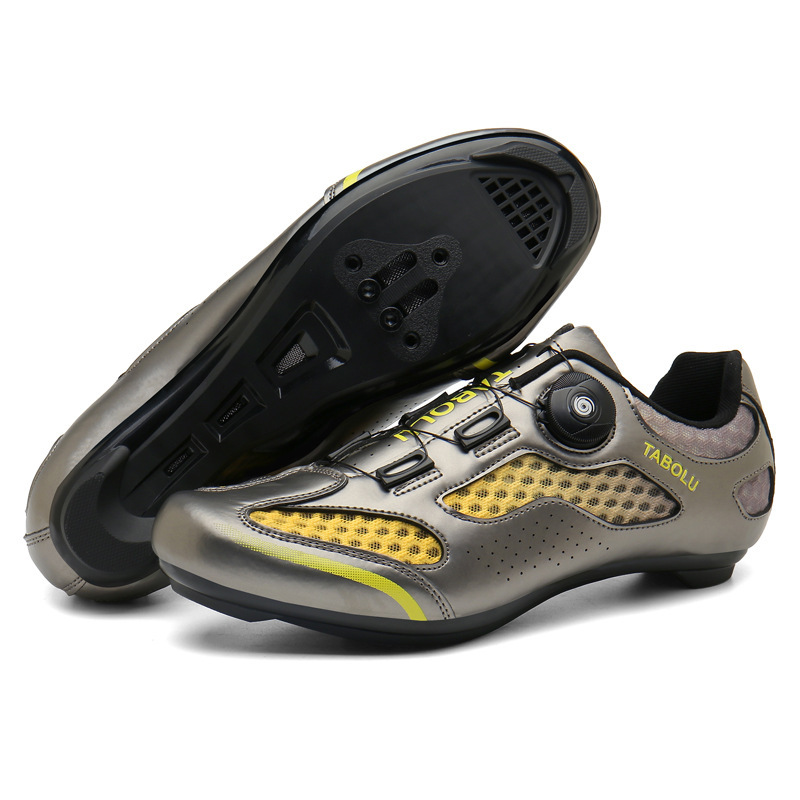 Gray-road cycling shoes