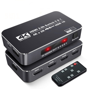V2.0 5X1 <strong>HDMI</strong> <strong>Switch</strong> with HDR+ARC 3D 4K*2K@60Hz Support HDR 4K 60Hz 5x1 <strong>HDMI</strong> <strong>Switch</strong> up to <strong>5</strong> <strong>HDMI</strong> signal <strong>Input</strong> - Product Image 1