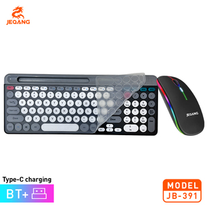 Jeqang-Teclado inalámbrico de membrana para ordenador portátil y ordenador, conjunto de teclado y ratón de 2,4G, 2 unidades - Product Image 3