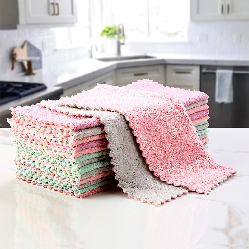 Coral fleece 25*25 finishing