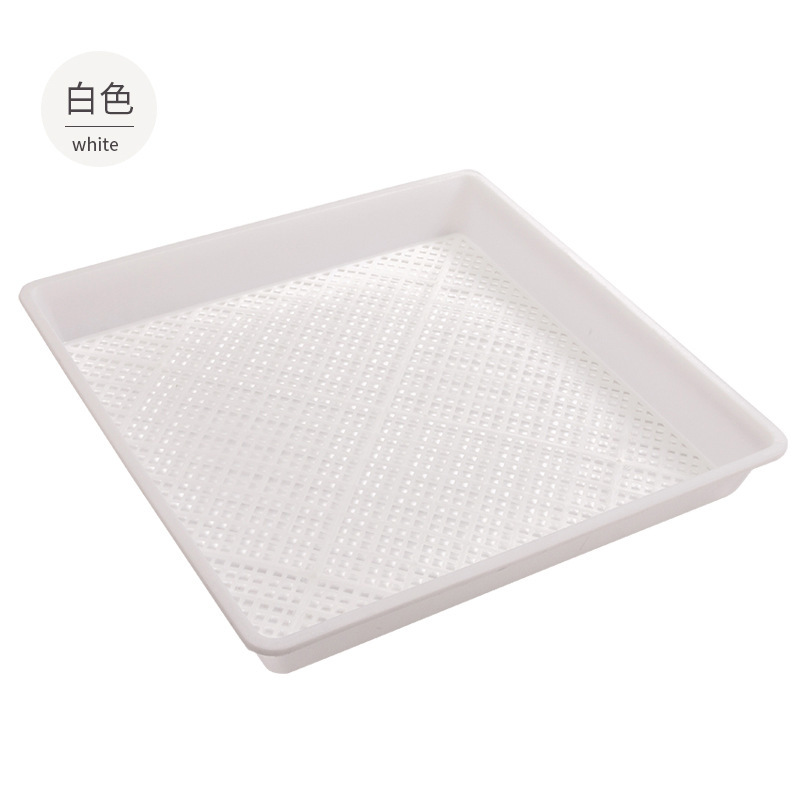 Plateau carré blanc - 42*42*5,5 cm