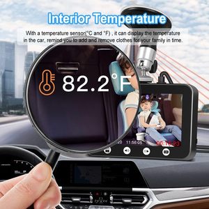 Baby Car Camera Recorder 4.3&quot; Monitor Dashcam for Back Seat Rear-Facing <strong>with</strong> Night Vision Real-Time Temperature Detection - Product Image 4