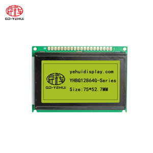 128 X64 Gelb-Grüner Bildschirm 5V STN Positiv Grau Halb trans flektiv Cob 12864 LCD-Anzeige modul LCD12864 Blau/Grau/Gelbgrün - Product Image 3