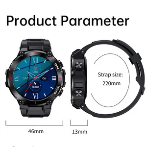 K37 GPS Sports Smartwatch 480mAh Large Battery 1.32&quot; HD Screen IP68 Waterproof Watches Health Monitoring for <strong>Apple</strong> Smart Watch - Product Image 5