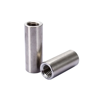 <strong>Round</strong> Threaded Sleeves M5 <strong>X</strong> 0.8 Internal Thread 8 mm Length 304 Stainless Steel <strong>Round</strong> Sleeve Connection Sleeves Long Nuts Silver - Product Image 2