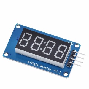 TM1637 Ard 7 Segment 4 bit için LED ekran modülü 0.36 inç saat kırmızı anot dijital tüp dört seri sürücü panosu paketi