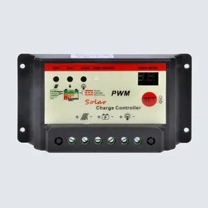 Controlador de cargador solar PWM manual 12V 24V 5A Controlador de iluminación para aplicaciones solares - Product Image 2
