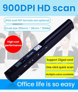 带发光二极管显示器的移动A4文档手持式迷你扫描仪900DPI便携式扫描仪A4接触式图像传感器笔型扫描仪 - Product Image 5