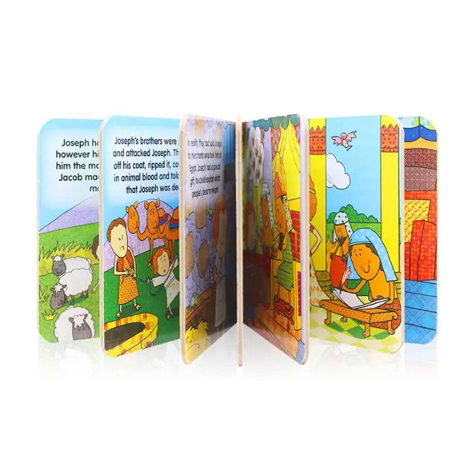 Libro di cartone per bambini per bambini inglese breve storia rotonda tavola d'angolo libro servizio di stampa personalizzato