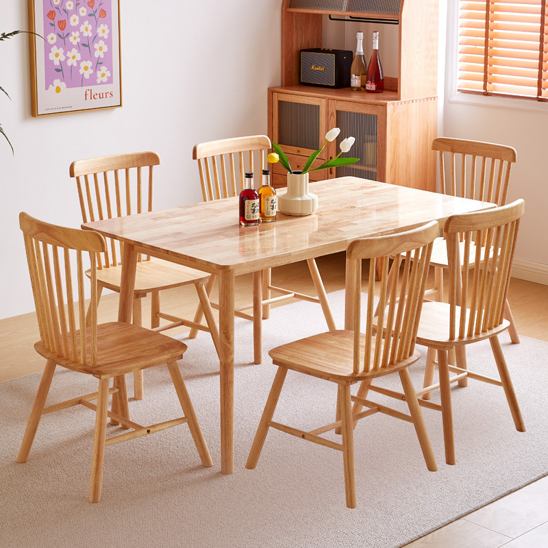 150 tables and 6 Windsor chairs