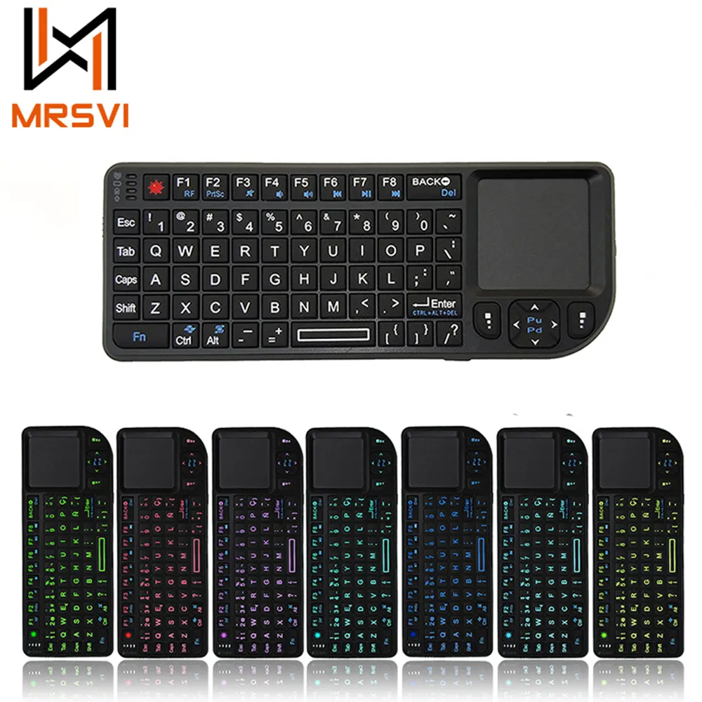 MRSVI produttore di tastiera per Laptop Custom A8 retroilluminazione portatile meccanica Gamer Mini tastiera del Mouse senza fili scatola personalizzata Usb