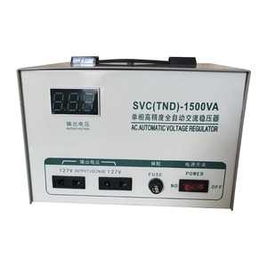 プラグ付きSVC 1000VA AC単相サーボタイプ自動電圧スタビライザー - Product Image 6