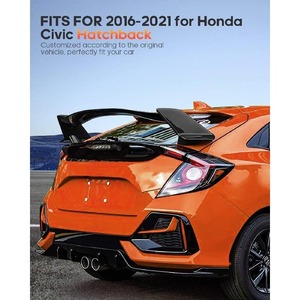 עבור הונדה אזרחית 2016-2021 hatchback תא ספוילר סוג-r סגנון 10 זן אזרחי מכונית ספוילר