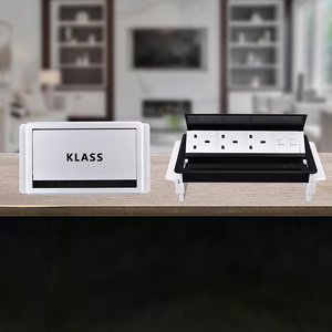 KLASS 3路，带2个USB充电器VGA RJ45端口电源板，带USB台式插座1.5米扩展可伸缩插座 - Product Image 6