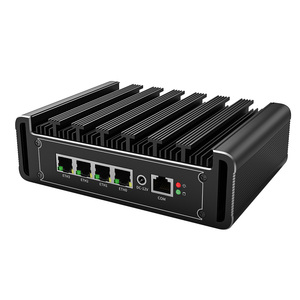 N100 Fanless Mini PC Computer Proxmox Host i226 2,5G 4LAN Industrial Computer Gateway J4125 Firewall Router para PFSense - Product Image 3