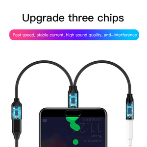 2 in 1 tip-c C tipi C 3.5mm kulaklık Aux Jack ses adaptörü USB C Splitter şarj kablosu - Product Image 3