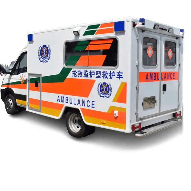 Ambulância do exame do peito da fábrica móvel, transit pro, monitoramento do icu, ambulância de emergência, van, venda