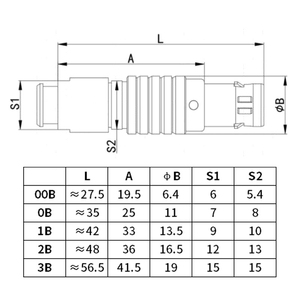 Customized Self-Locking Push-Pull Aviation Plugs for <strong>LEMO</strong> Remo <strong>FGG</strong>/EGG Compatible with 00B/0B/1B/2B/<strong>3B</strong>/4B Connectors - Product Image 3