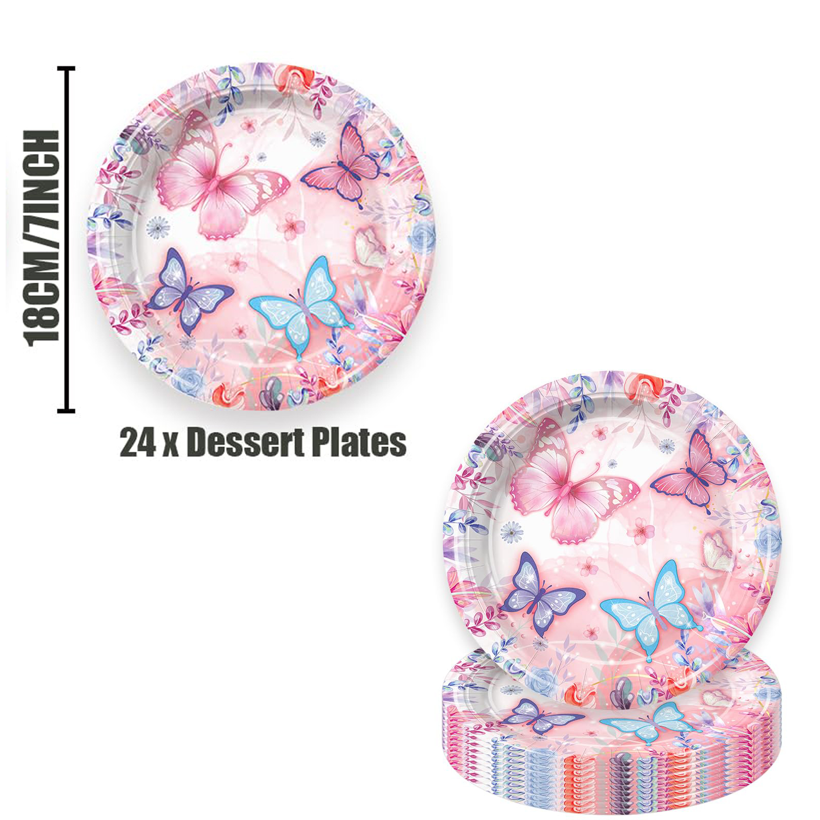 24pcs 7in plaques