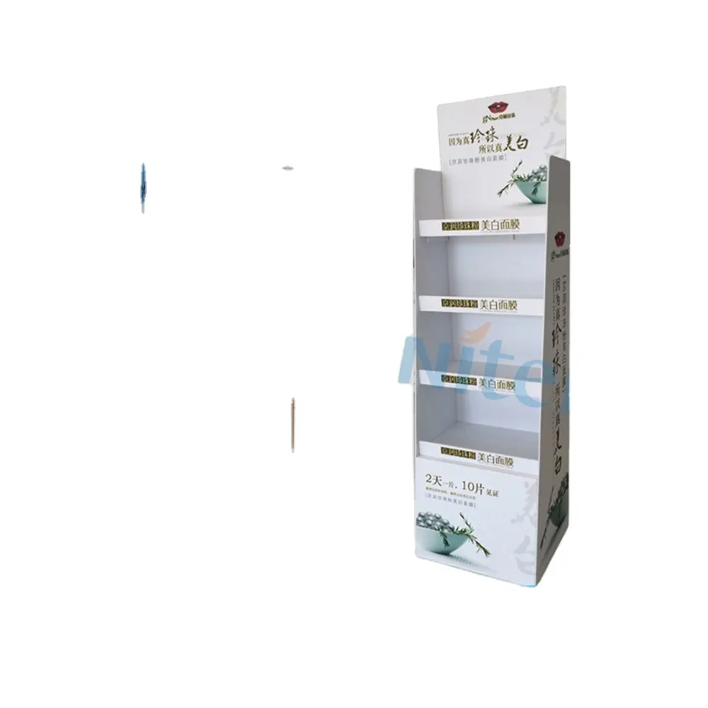 Cardboard Display Counter Rack 2 Tier LOT Corrugated Paper Shelves for Store Display Promotional Marketing Display Stand