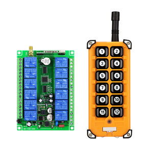 12チャンネル送信機と受信機ビッグボタンリモコン黄色産業用ラジオリモコン12v - Product Image 3