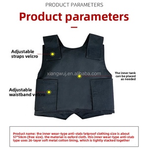 سترة سلامة تكتيكية عالية الجودة مقاومة لطعن سترة سوداء مريحة مضادة للقطع بالجملة المنتج الأصلي - Product Image 3