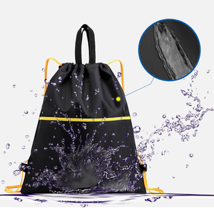 <strong>Low</strong> <strong>Moq</strong> Custom logo Waterproof Drawstring Backpack Polyester Sports Storage Drawstring <strong>Bag</strong> with Handle - Product Image 3