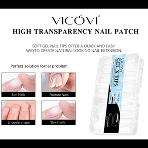 Factory Higher Transparency and Hardness Gel X <strong>TIPS</strong> 14 Sizes Full Cover Medium Round Extension Press on Nails Soft Gel Nail <strong>Tips</strong> - Product Image 5